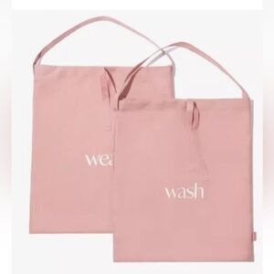 💥 2/$10 Hanky Panky Pink Wash & Wear Travel Laundry Bags - Set Of 2 Clean Dirty